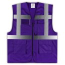 YOKO® Viz Promo Waistcoats Warnweste mit Taschen und...