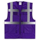 YOKO® Viz Promo Waistcoats Warnweste mit Taschen und...