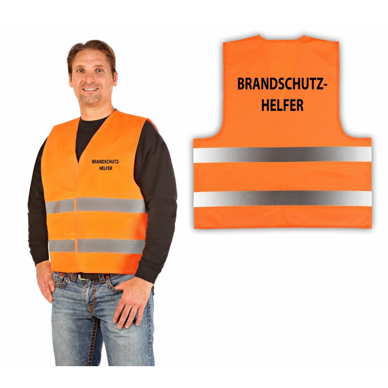 Signalweste Warnweste orange XL/XXL BRANDSCHUTZHELFER