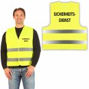 Signalweste Warnweste gelb XL/XXL SICHERHEITSDIENST