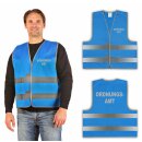 Signalweste Warnweste blau XL/XXL ORDNUNGSAMT -...