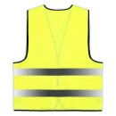 Warnweste mit Brusttasche und Ausweistasche gelb