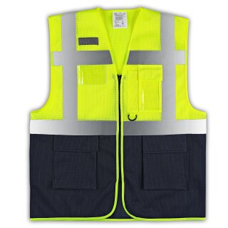 YOKO® High Visibility Funktionsweste Warnweste mit 4 Reflexstreifen r