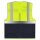YOKO®  Open Mesh Waistcoats Mesh Warnweste mit Taschen und Reißverschluss gelb/navy