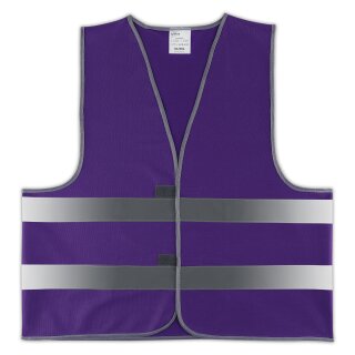 easyMesh® Signalweste Warnweste lila/purple XL/XXL = 130cm Umfang