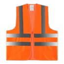 Baumwoll Textil-Warnweste orange *WILFRIED* mit 4...