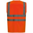 Baumwoll Textil-Warnweste mit Taschen +...