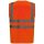 Baumwoll Textil-Warnweste mit Taschen + Reißverschluss orange *ANSGAR*