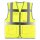 easyMesh® Funktionsweste mit Reißverschluss und Taschen gelb EN20471 - Größe S