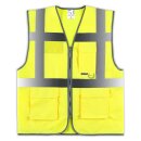 easyMesh® Funktionsweste mit Reißverschluss und Taschen gelb EN20471 - Größe L