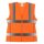 Ladies Damen Warnweste Mesh taillierter Schnitt orange