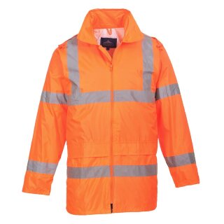 Warnschutz-Regenjacke orange