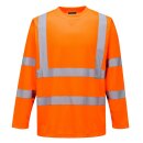 Warnschutz Langarm-T-Shirt - orange