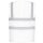 YOKO® MESH Gewebe Funktionsweste mit 4 Streifen Warnweste luftdurchlässig weiß