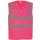 YOKO® MESH Gewebe Funktionsweste mit 4 Streifen Warnweste luftdurchlässig pink