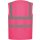 YOKO® MESH Gewebe Funktionsweste mit 4 Streifen Warnweste luftdurchlässig pink