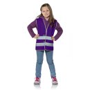 easyMesh® Kinder Signalweste Warnweste lila S = (7-12 Jahre)