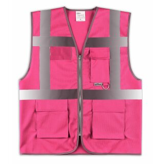 easyMesh® Funktionsweste mit Reißverschluss und Taschen pink M