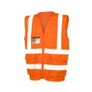 Result - Executive Cool MESH Safety Vest Warnweste mit Brusttasche und Reißverschluss orange