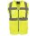 Korntex®  Open Mesh Multifunction Vest Athens Warnweste mit Taschen und Reißverschluss gelb