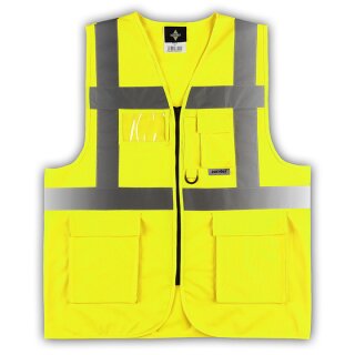 Korntex® Executive Safety Vest Berlin Waistcoats Warnweste mit Tasche