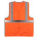 Korntex® Executive Safety Vest Berlin Waistcoats Warnweste mit Taschen und Reißverschluss orange