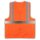 Korntex® Executive Safety Vest Berlin Waistcoats Warnweste mit Taschen und Reißverschluss orange