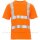 Warnschutz T-SHIRT orange kurzarm mit 4 Reflexstreifen