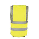 Korntex®  Premium Warnweste Multifunctional Executive Safety Vest Munich mit Taschen und Reißverschluss gelb