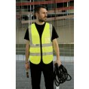 Korntex®  Premium Warnweste Multifunctional Executive Safety Vest Munich mit Taschen und Reißverschluss gelb