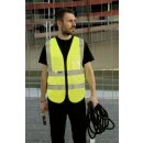 Korntex®  Premium Warnweste Multifunctional Executive Safety Vest Munich mit Taschen und Reißverschluss gelb