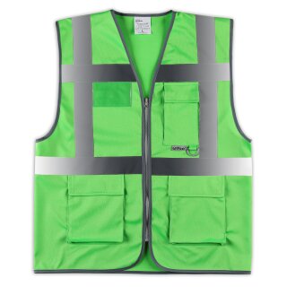 easyMesh® Funktionsweste mit Reißverschluss und Taschen grün 4XL