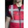Padded Comfort Executive Safety Vest Wismar - gefütterte Warnweste mit Taschen und Reißverschluss rot