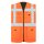Padded Comfort Executive Safety Vest Wismar - gefütterte Warnweste mit Taschen und Reißverschluss orange