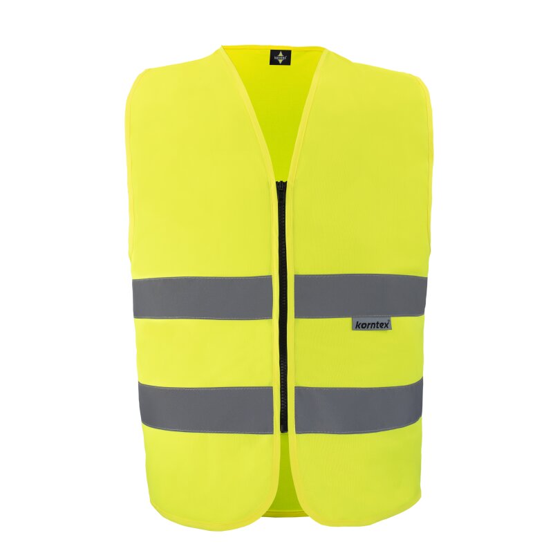 Korntex Hi-Vis - Gilet di Sicurezza per Motociclisti, KXMOTOGXL, Giallo segnaletico XL