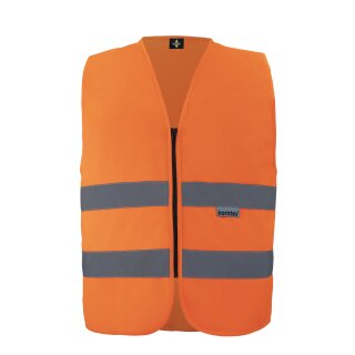 KORNTEX® Hi-Vis Safety Vest Cologne Warnweste mit Reißverschluss orange