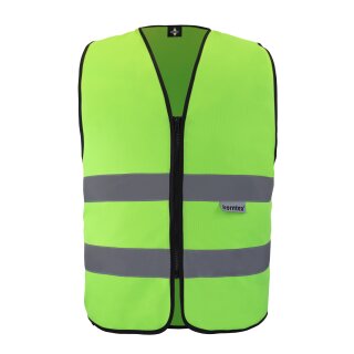 KORNTEX® Hi-Vis Safety Vest Cologne Warnweste mit Reißverschluss grün