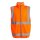 Pro Hi-Vis Full Zip Gilet  Vest - moderne Warnweste mit Reißverschluss - orange