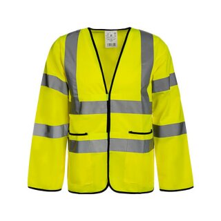 korntex® Hi-Vis Lightweight Safety Jacket Andorra - leichte Warnschutzweste langarm - gelb