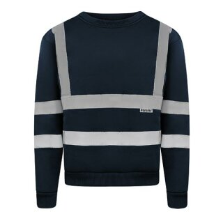 Hi-Vis Workwear Sweatshirt  Limerick Warnschutz Sweatshirt navy