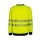 EOS Hi-Vis Workwear Sweatshirt with Printing Area - modernes Warnschutz Sweatshirt - gelb