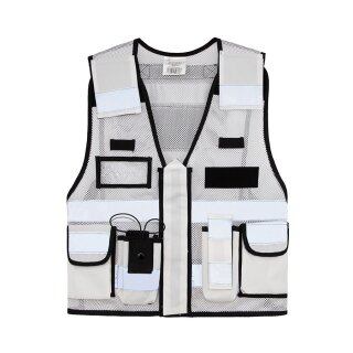 MESH Einsatzweste mit Funktion -Mesh Tactical Vest Sparta - weiß