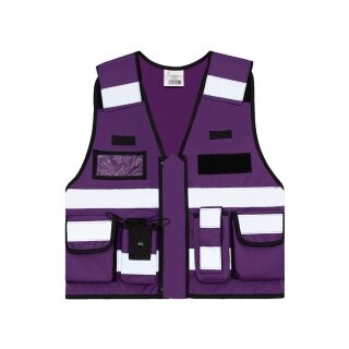 Einsatzweste mit Funktion -Tactical Vest Bonn - lila