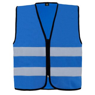 KORNTEX® Hi-Vis Safety Vest Cologne Warnweste mit Reißverschluss blau