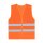 Korntex®  Comfort Mesh Safety Vest Rhodes CO² Neutral Sommer Warnweste mit Reißverschluss MESH Gewebe orange