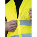 Korntex®  Comfort Mesh Safety Vest Rhodes CO² Neutral Sommer Warnweste mit Reißverschluss MESH Gewebe gelb