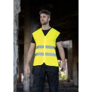 Korntex®  Comfort Mesh Safety Vest Rhodes CO² Neutral Sommer Warnweste mit Reißverschluss MESH Gewebe gelb
