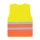 Korntex®  Comfort Mesh Safety Vest Rhodes CO² Neutral Sommer Warnweste mit Reißverschluss MESH Gewebe gelb/orange