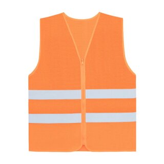 korntex® Childrens Safety Vest Esbjerg - 4 Reflective Stripes - Kinderwarnweste mit 4 Streifen - orange