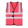 korntex® Childrens Safety Vest Esbjerg - 4 Reflective Stripes - Kinderwarnweste mit 4 Streifen - pink